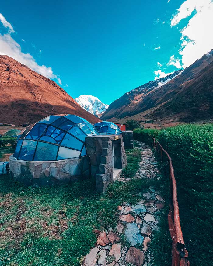  Panoramic image of the Sky Camps in Soraypampa