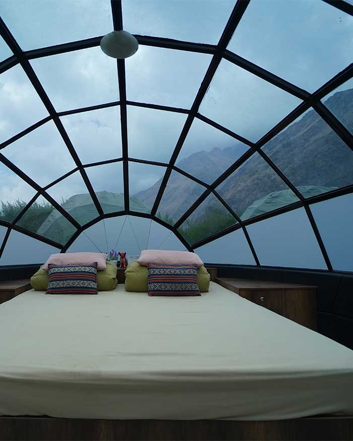 Bed inside the Sky Camps