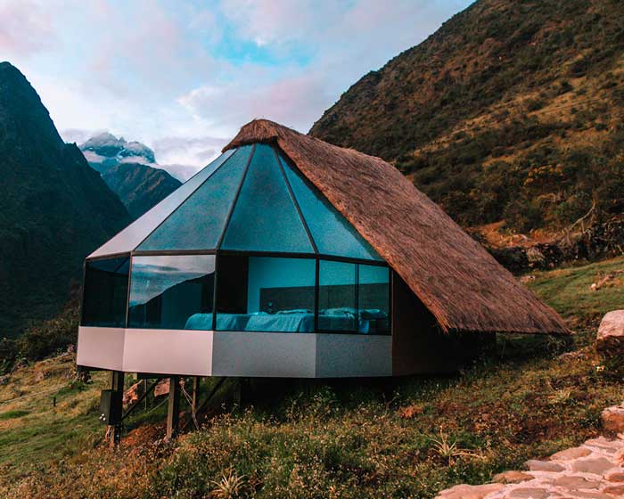 Mountain Sky View Glamping in Collpapampa, Peru during the Salkantay Trek to Machu Picchu