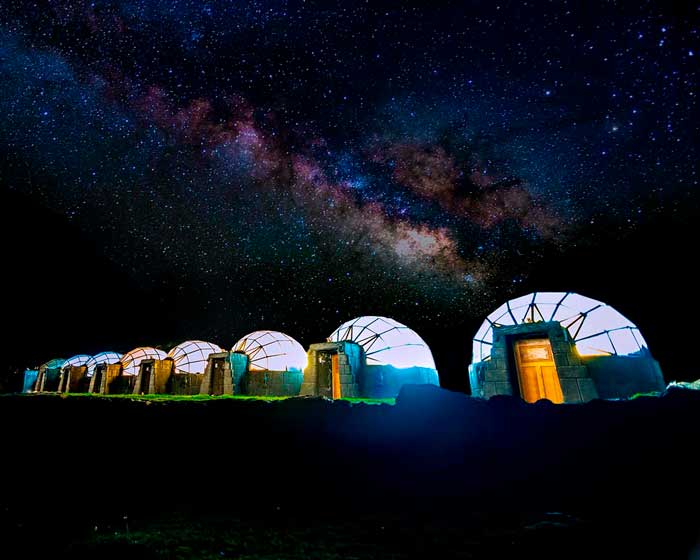 Gazing the stars from the private Sky Camp in Soraypampa